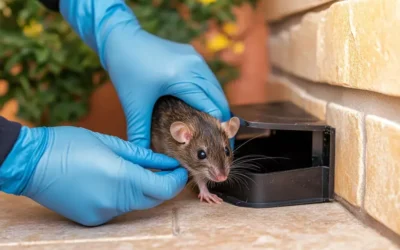 Indícios de infestação por ratos: pegadas, fezes, marcas de roedura, entre outros