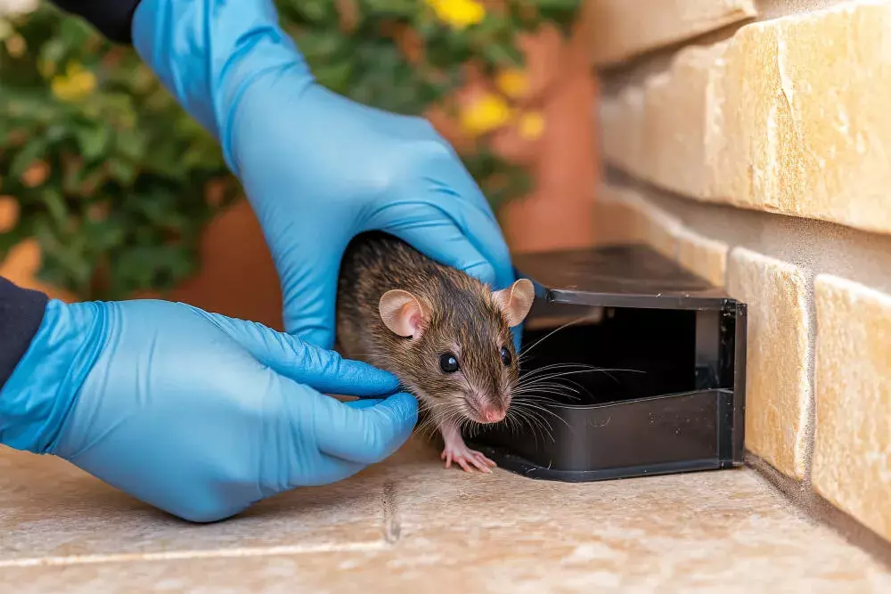 Indícios de infestação por ratos: pegadas, fezes, marcas de roedura, entre outros